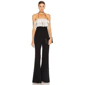 ALEXIS Kaiya Black & White Ruffle Sleeveless Jumpsuit, Size XL, NWT! 897